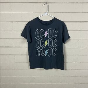 AC/DC Gray Band Tee size L